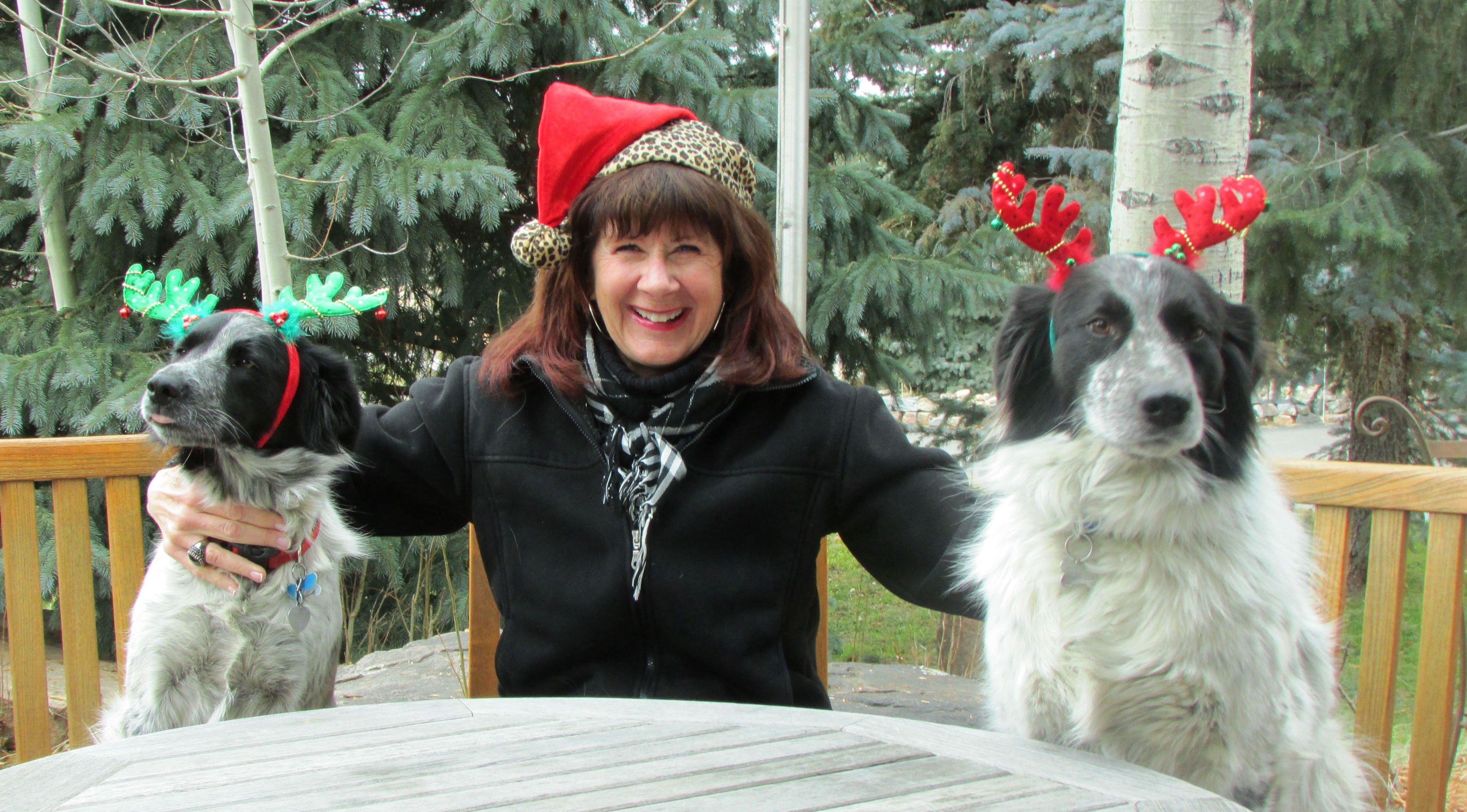 Gail and Christmas Dogs