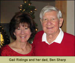 Gail Ridings and her dad, Ben Sharp