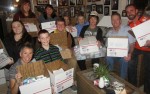 TallGrass staff and friends fill care packages for soldiers in Afghanistan